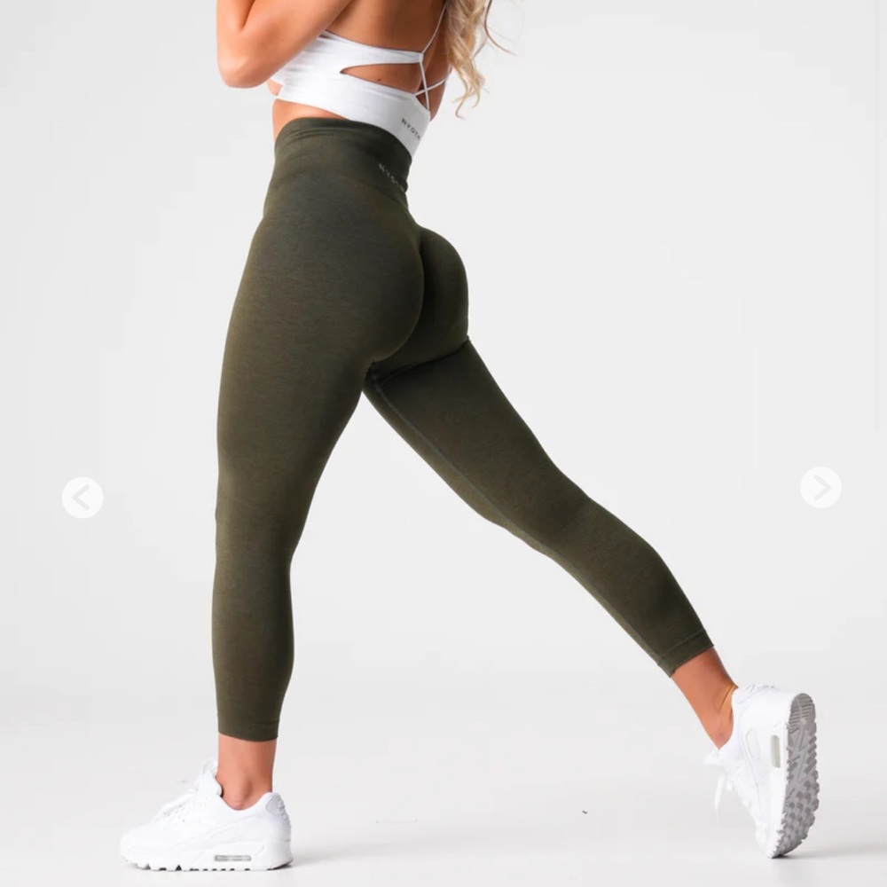 NVGTN Olive Green Leggings: medium